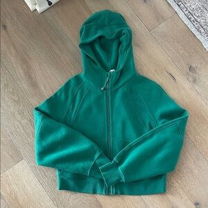 lululemon Green full Zip-Up scuba